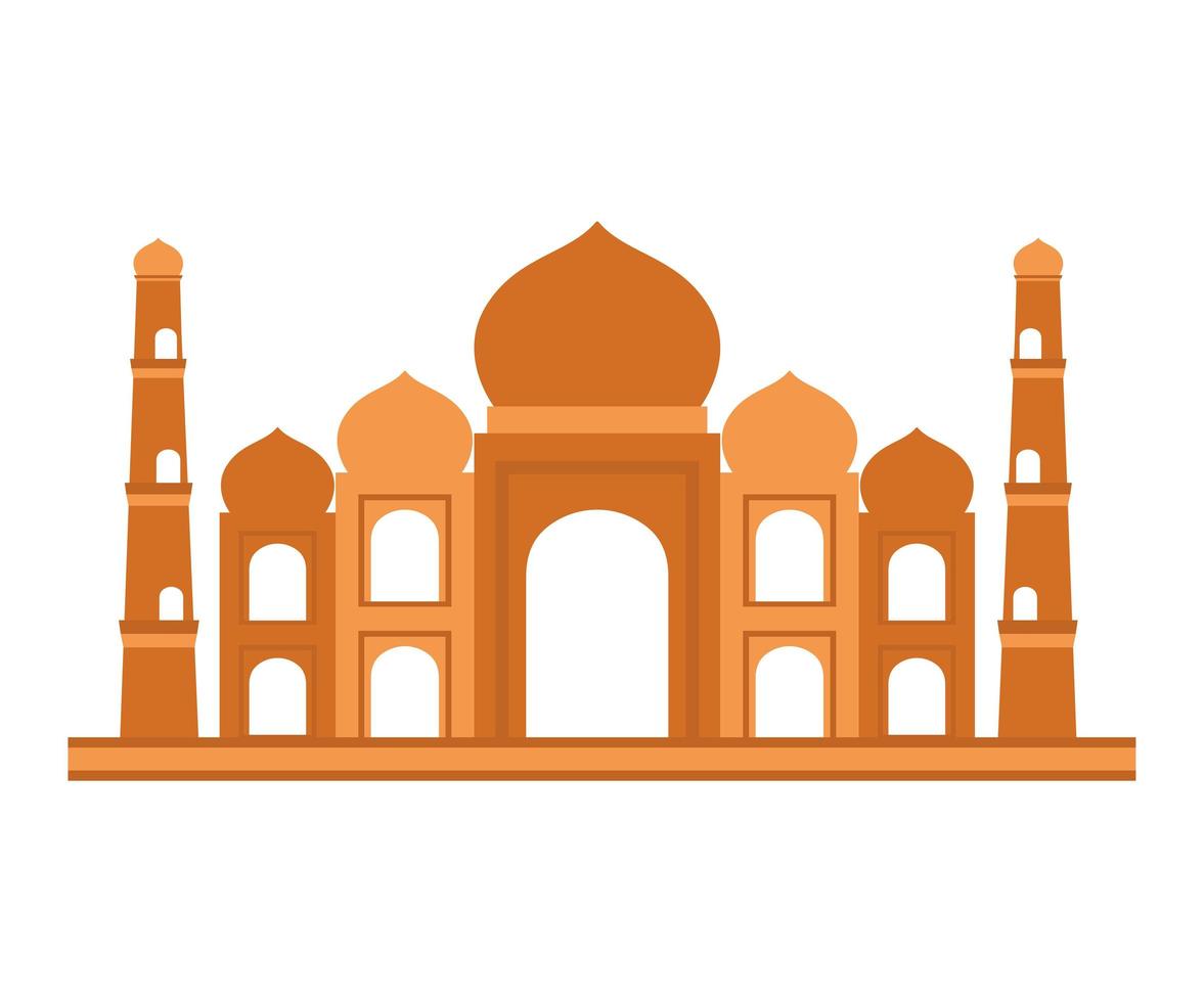 taj mahal design vector
