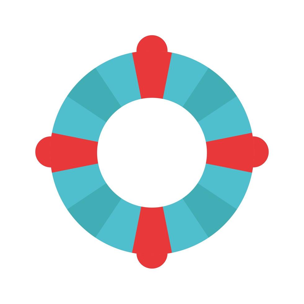 summer striped float flat style icon vector design