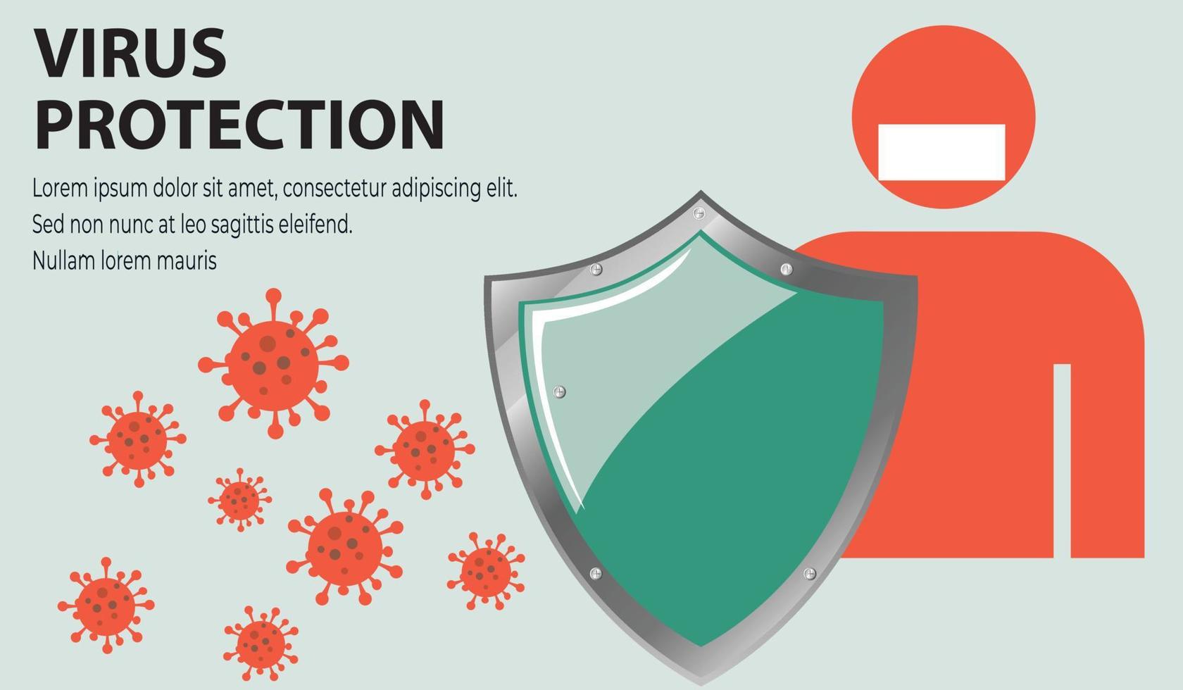 Coronavirus 2019-nCoV Bacteria Icon. Bacteria Protection logo vector. Coronavirus outbreak Stop virus. Isolated vector icon of virus on green background for poster, banner, flyer.