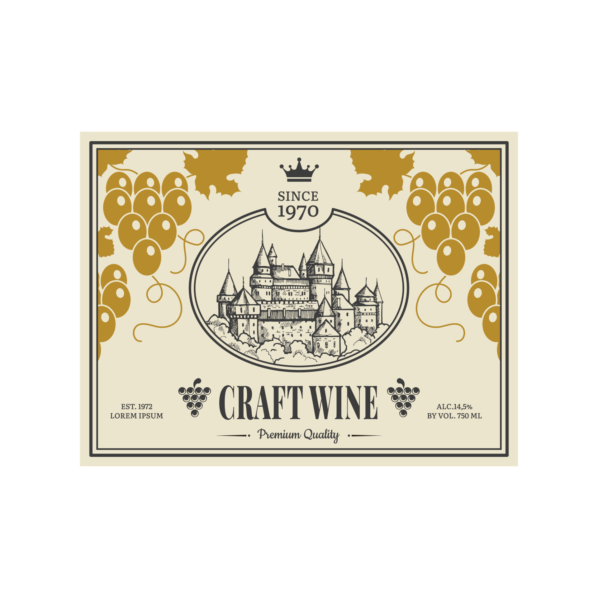 Wine labels vintage images labels old medieval castles towers ...