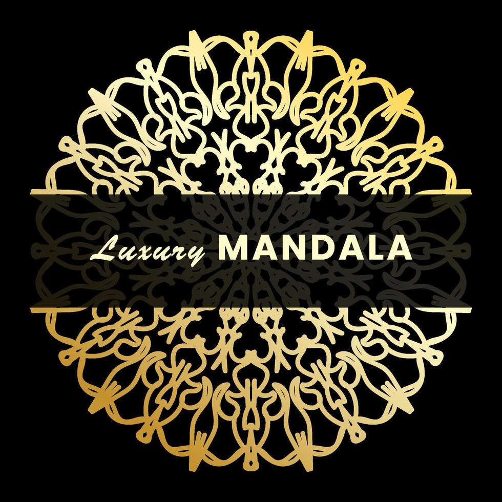 Luxury Mandala Gold Ornament vector