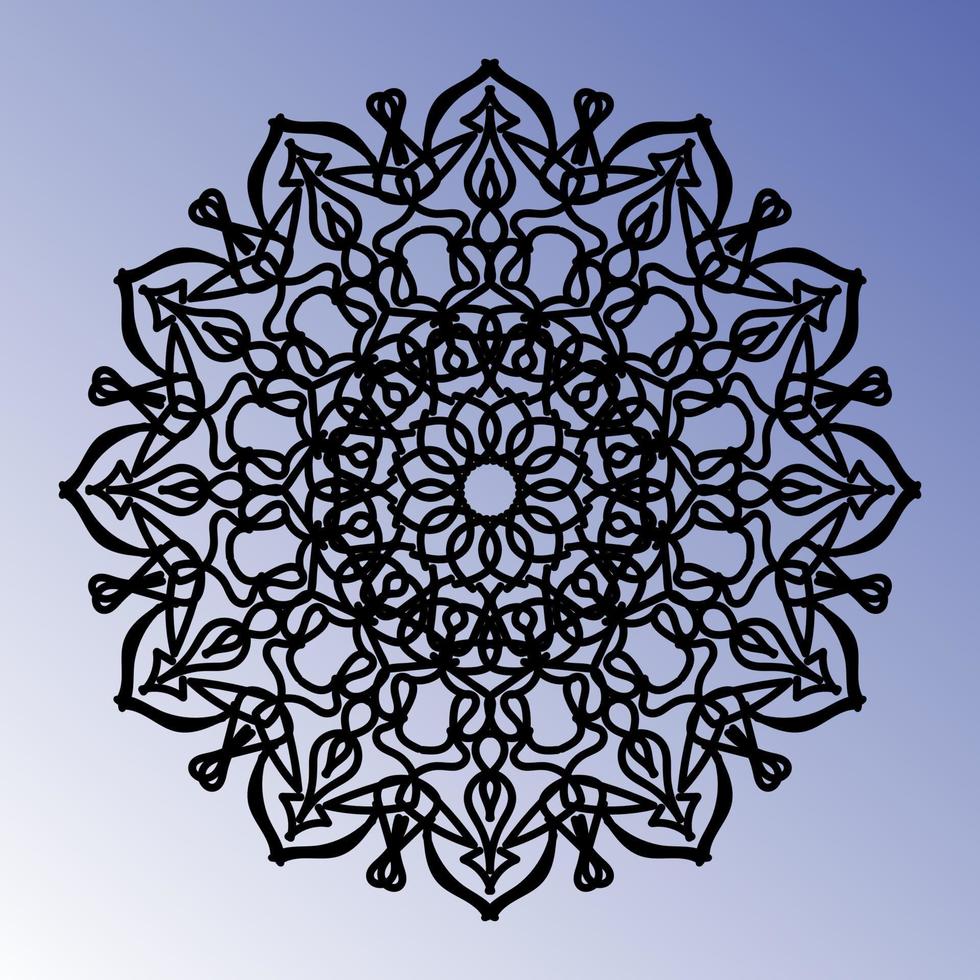 Vector round abstract circle. Mandala style.