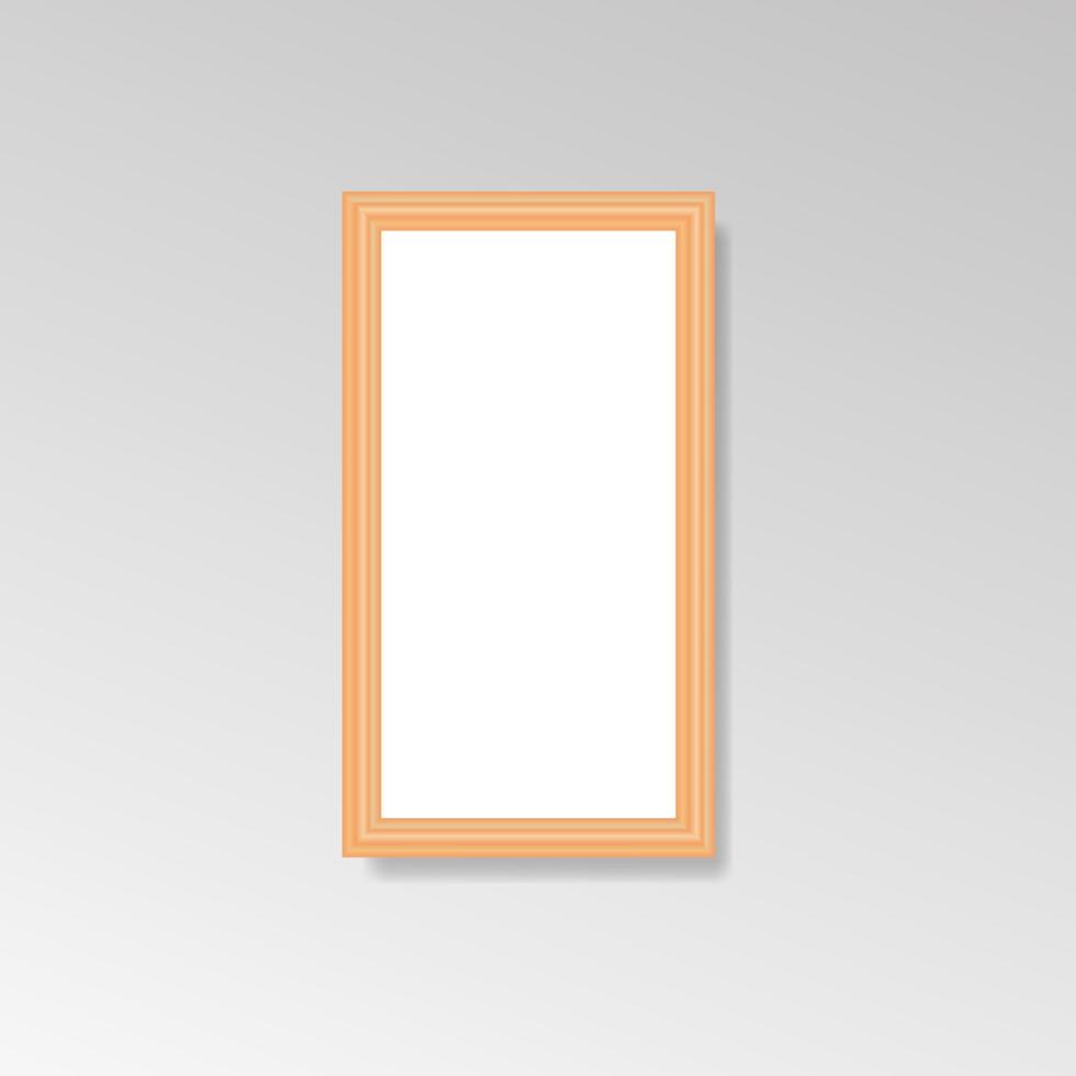 Realistic Hanging Photo Wall Frames vector