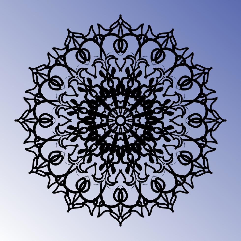 Vector round abstract circle. Mandala style.