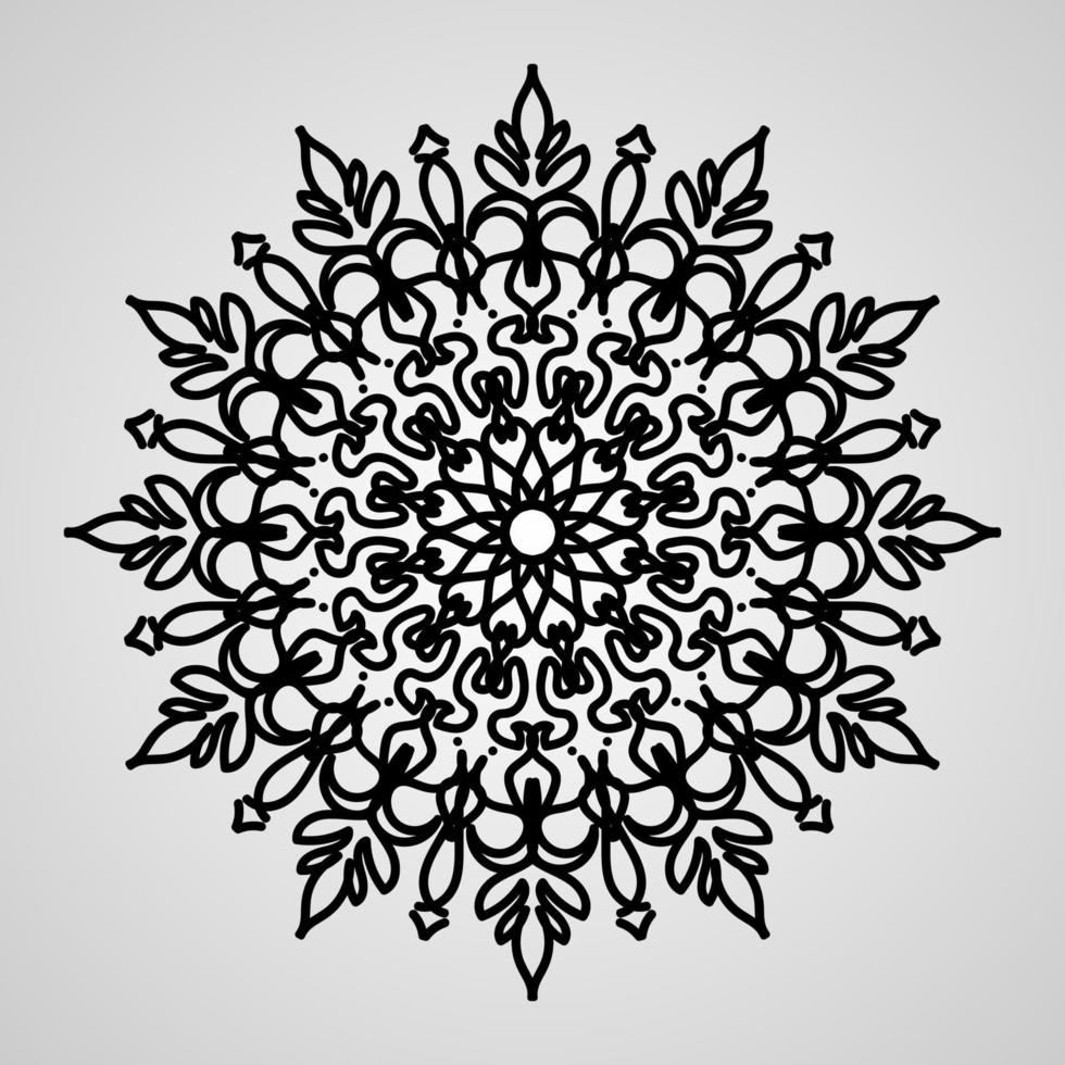 concepto decorativo abstracto mandala ilustración vector