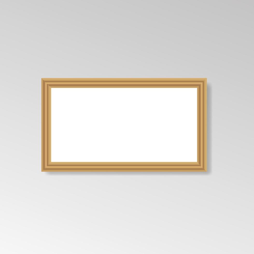 Realistic Hanging Photo Wall Frames vector