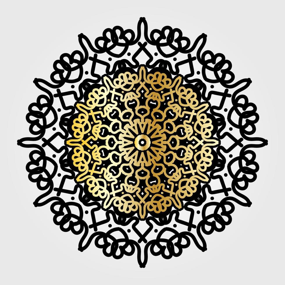 Vector round abstract circle. Mandala style.