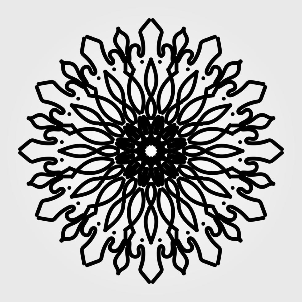 Vector round abstract circle. Mandala style.