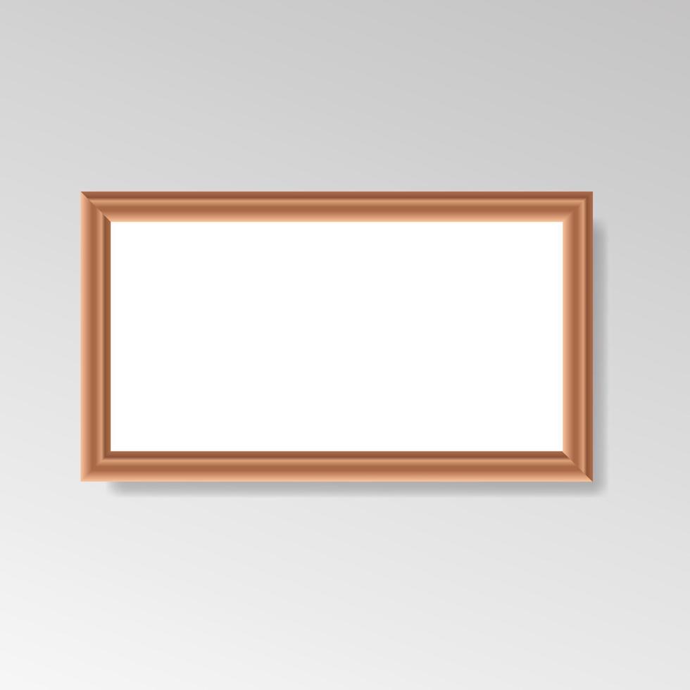 Realistic Hanging Photo Wall Frames vector