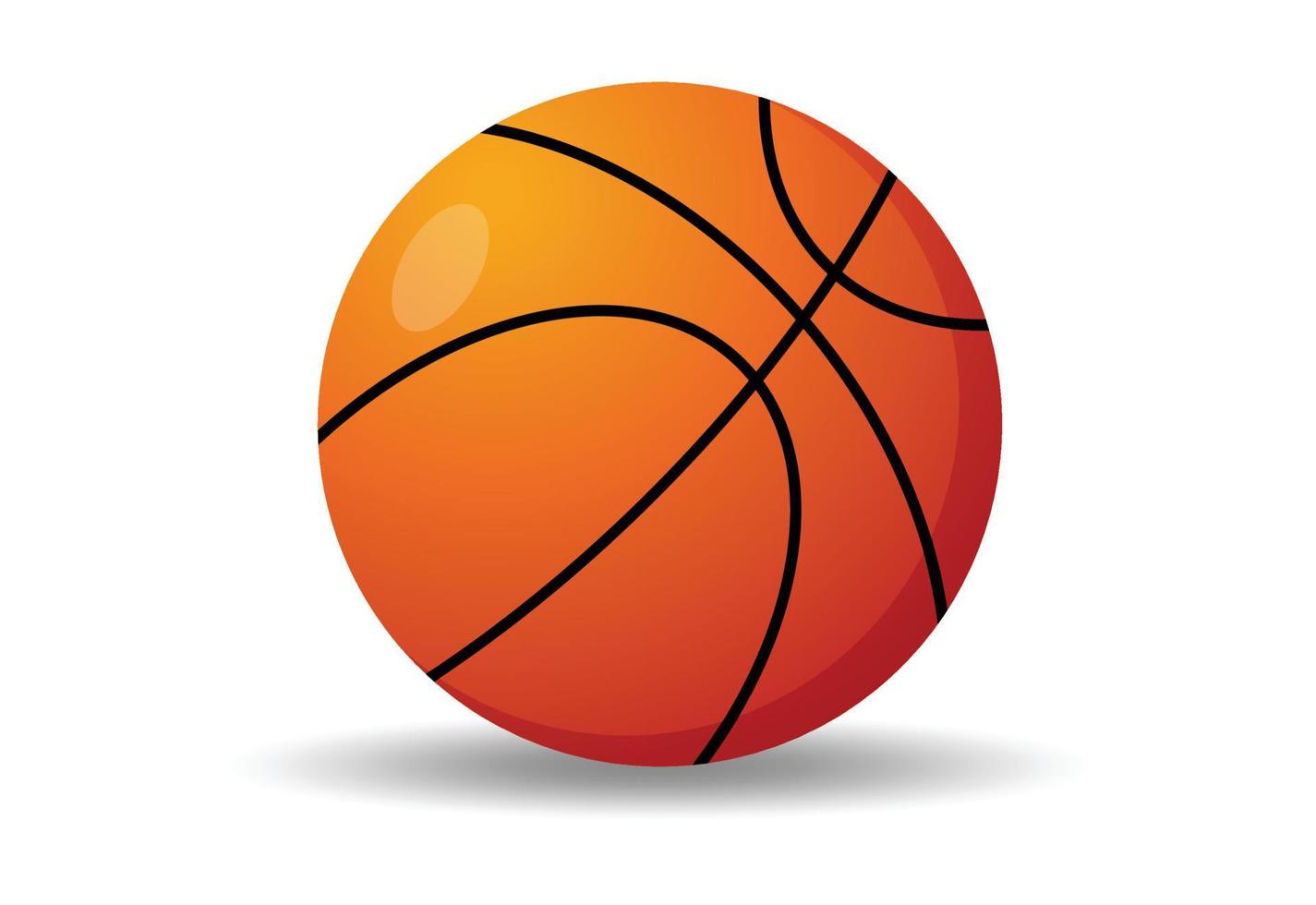 Basketball ball on background vector