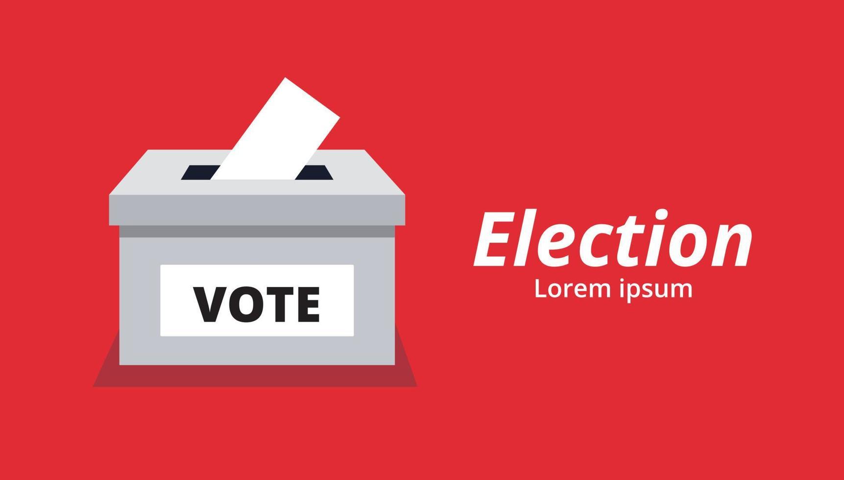Voting and election concept vector