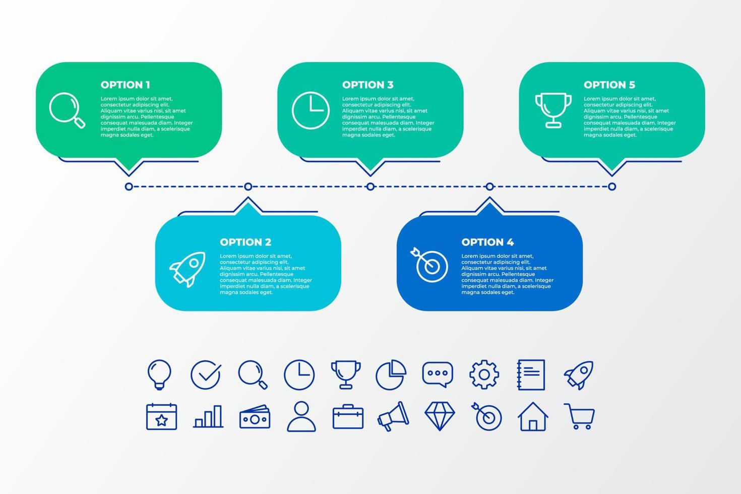 list and option infographic template design.business infographic concept for presentations, banner, workflow layout, process diagram, flow chart and how it work vector
