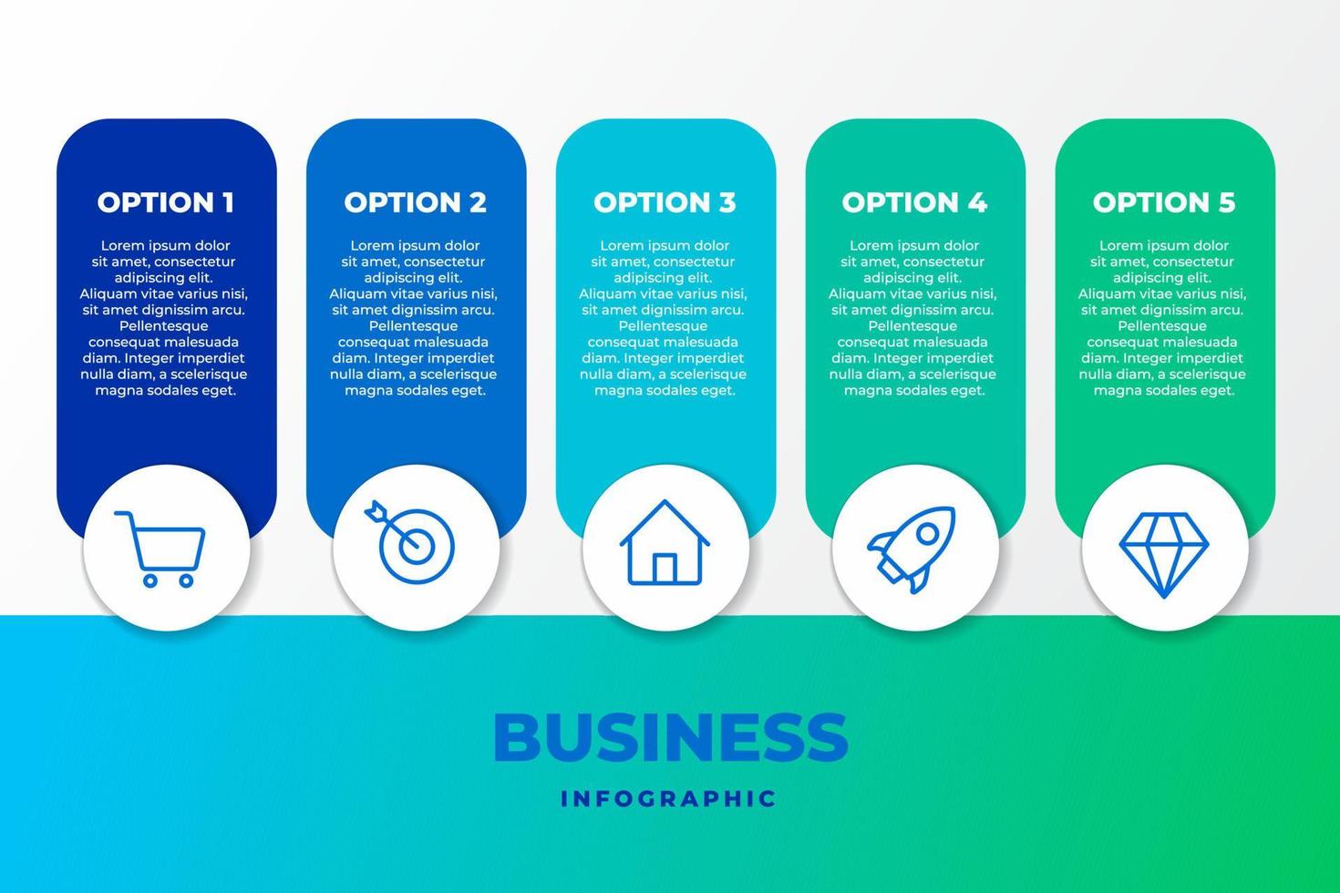 list and option infographic template design.business infographic concept for presentations, banner, workflow layout, process diagram, flow chart and how it work vector