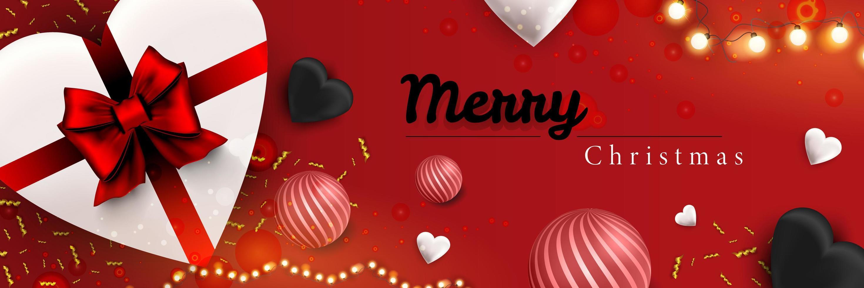 banner web feliz navidad. Cartel de celebración navideña de Navidad y feliz año nuevo 2022. ilustración vectorial con elementos realistas 3d. cartel de navidad horizontal, fondo, tarjetas de felicitación, encabezado. vector