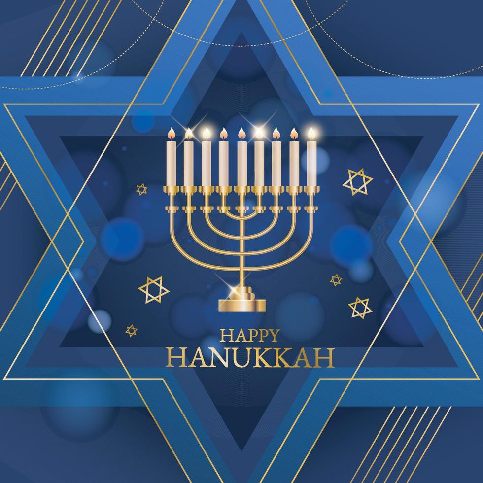 feliz ilustración de hanukkah vector