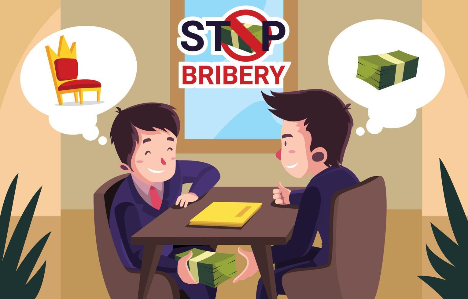 Bribery in Action vector