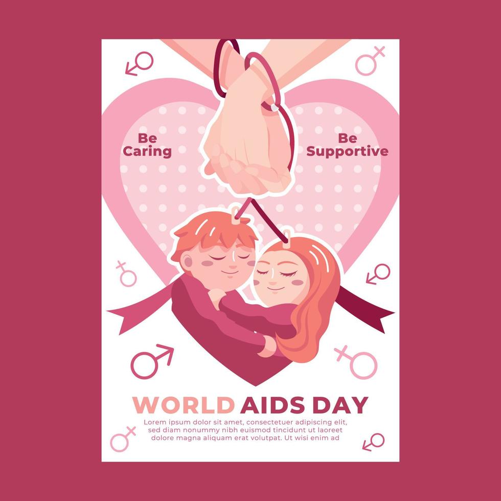 World Aids Day Poster vector