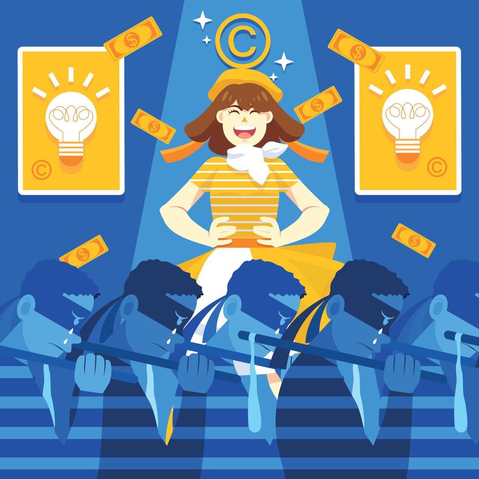 Copyright Law Background vector