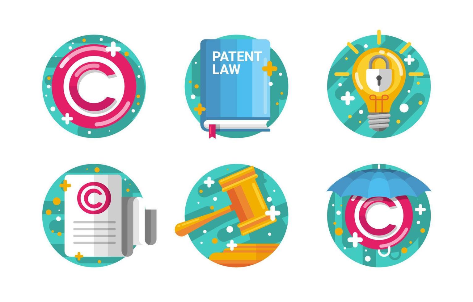 Copyright Icon Collection vector