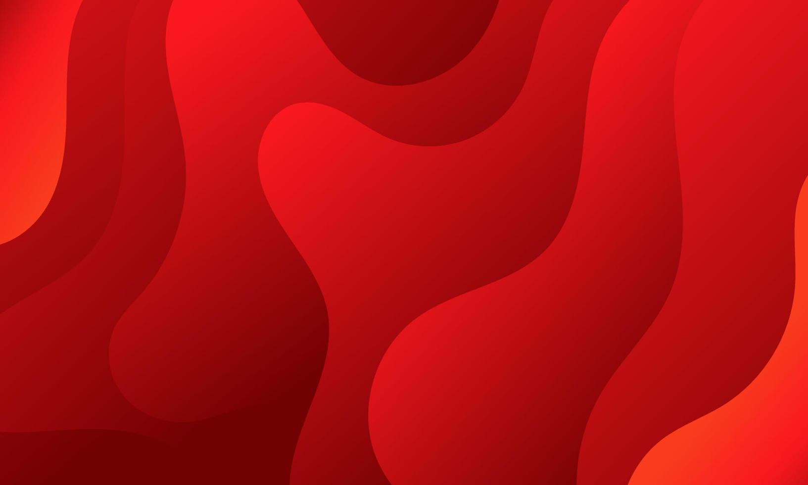 Abstract Red Fluid Wave Background vector