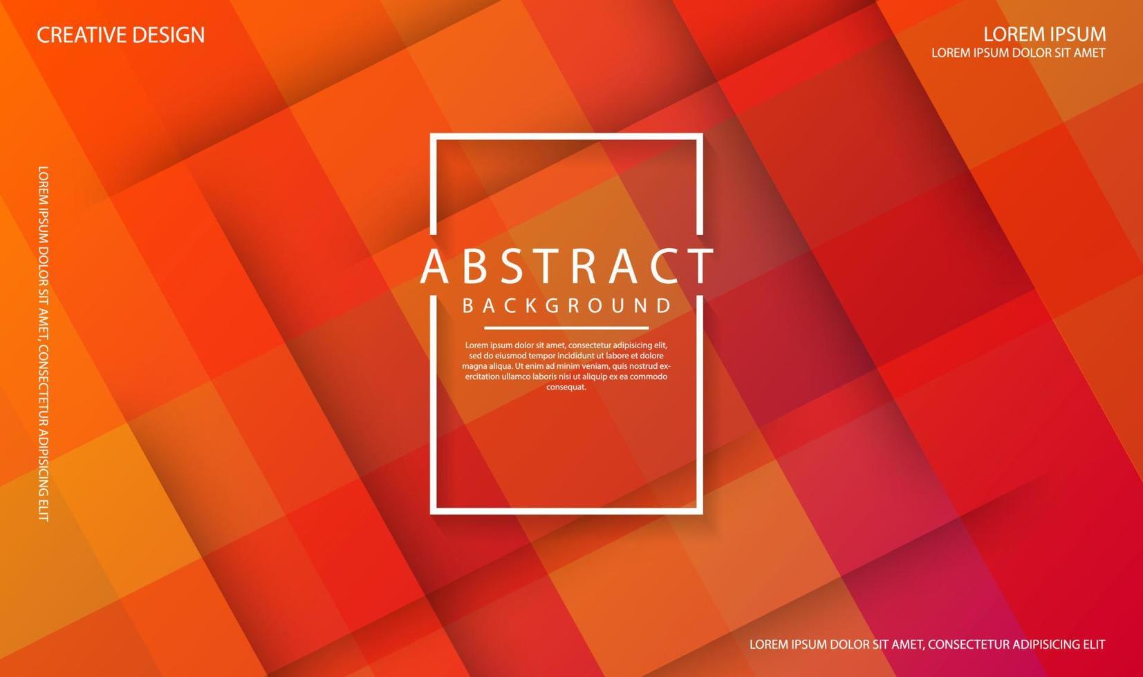 Abstract 3D geometric background overlap layer on bright space with orange cut shapes effect decoration. Modern template element future style for flyer, banner, cover, brochure, or landing page vector
