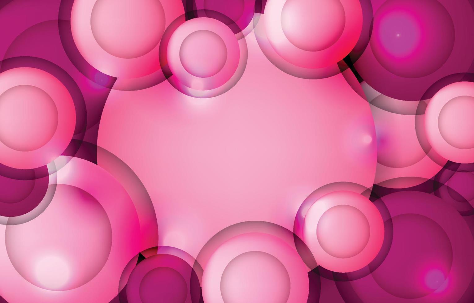 plantilla de fondo rosa círculo abstracto vector