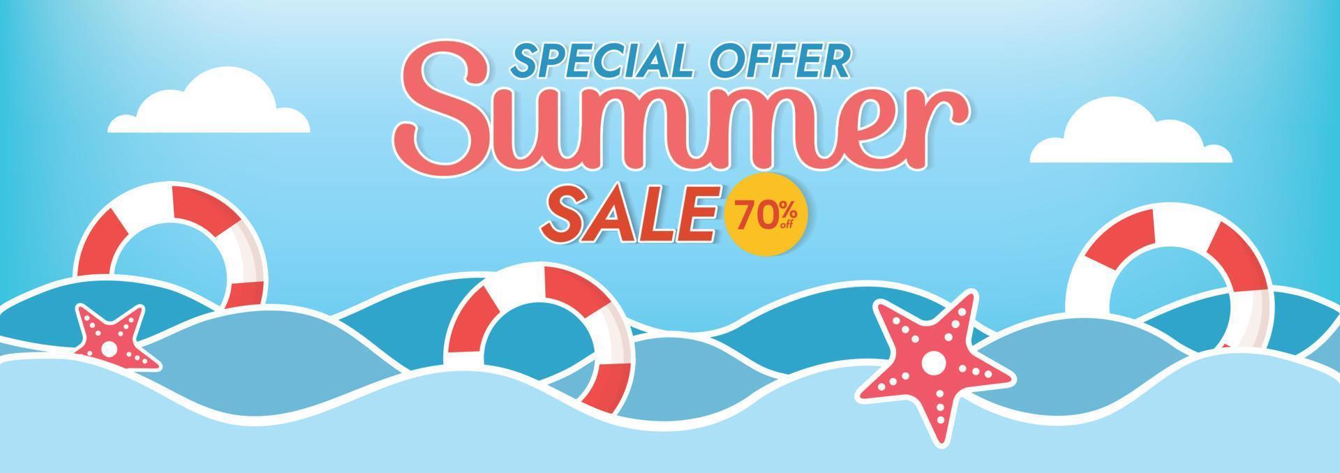 summer sunset beach vector background beach objects