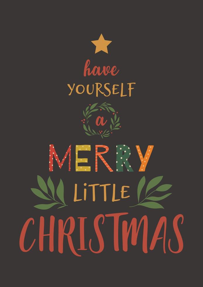 Merry Christmas illustration vector