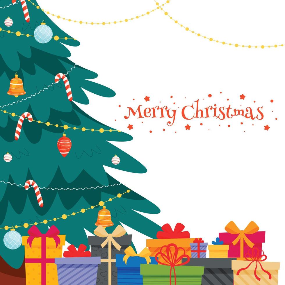 Merry Christmas illustration vector