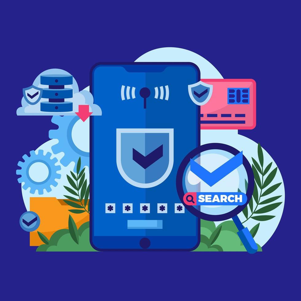 Safe Internet Concept vector