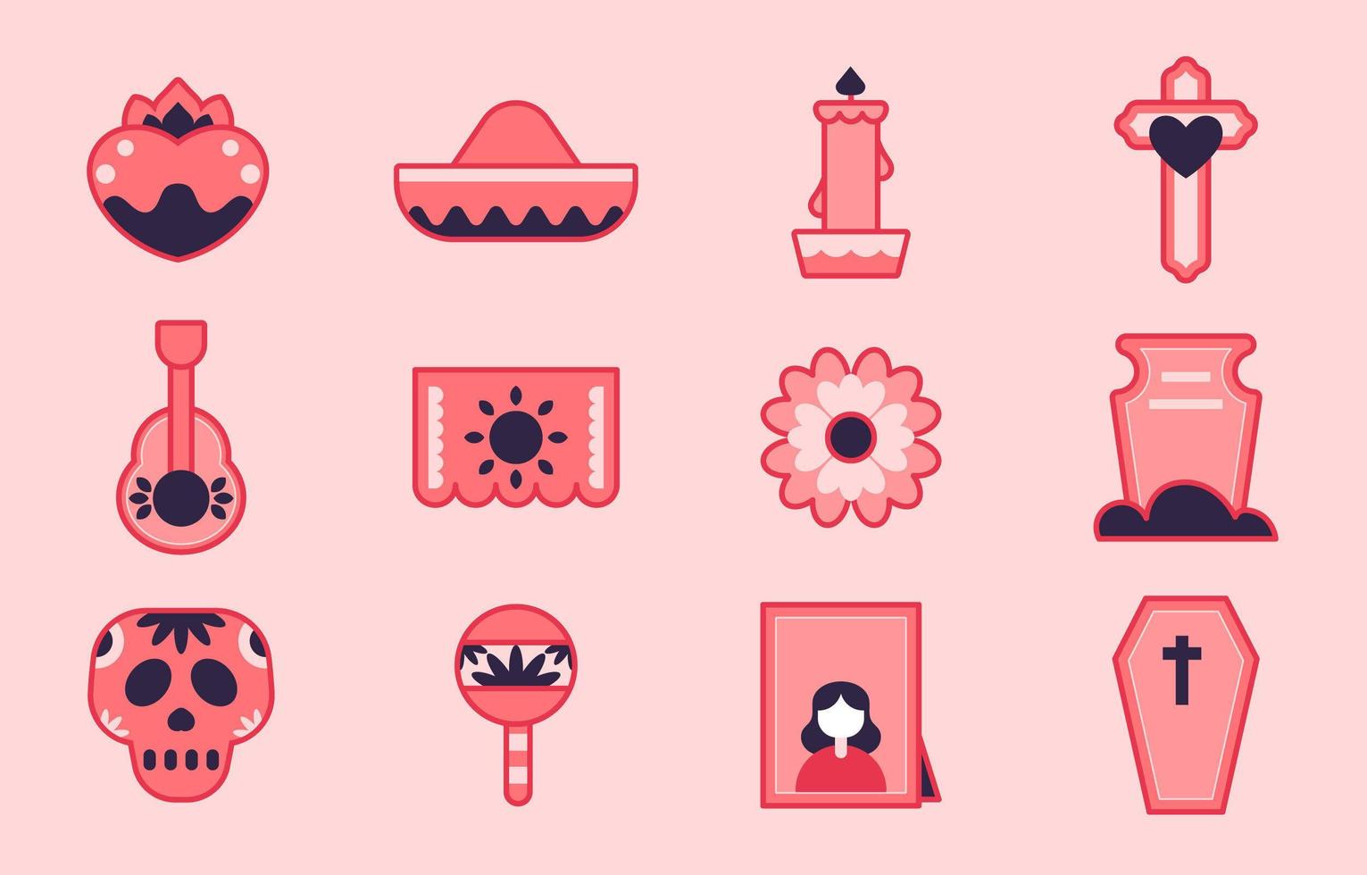 The Day of The Dead Icon vector