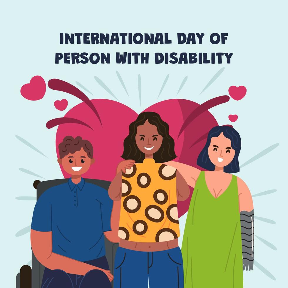 International Day of Person with Disability Concept vector