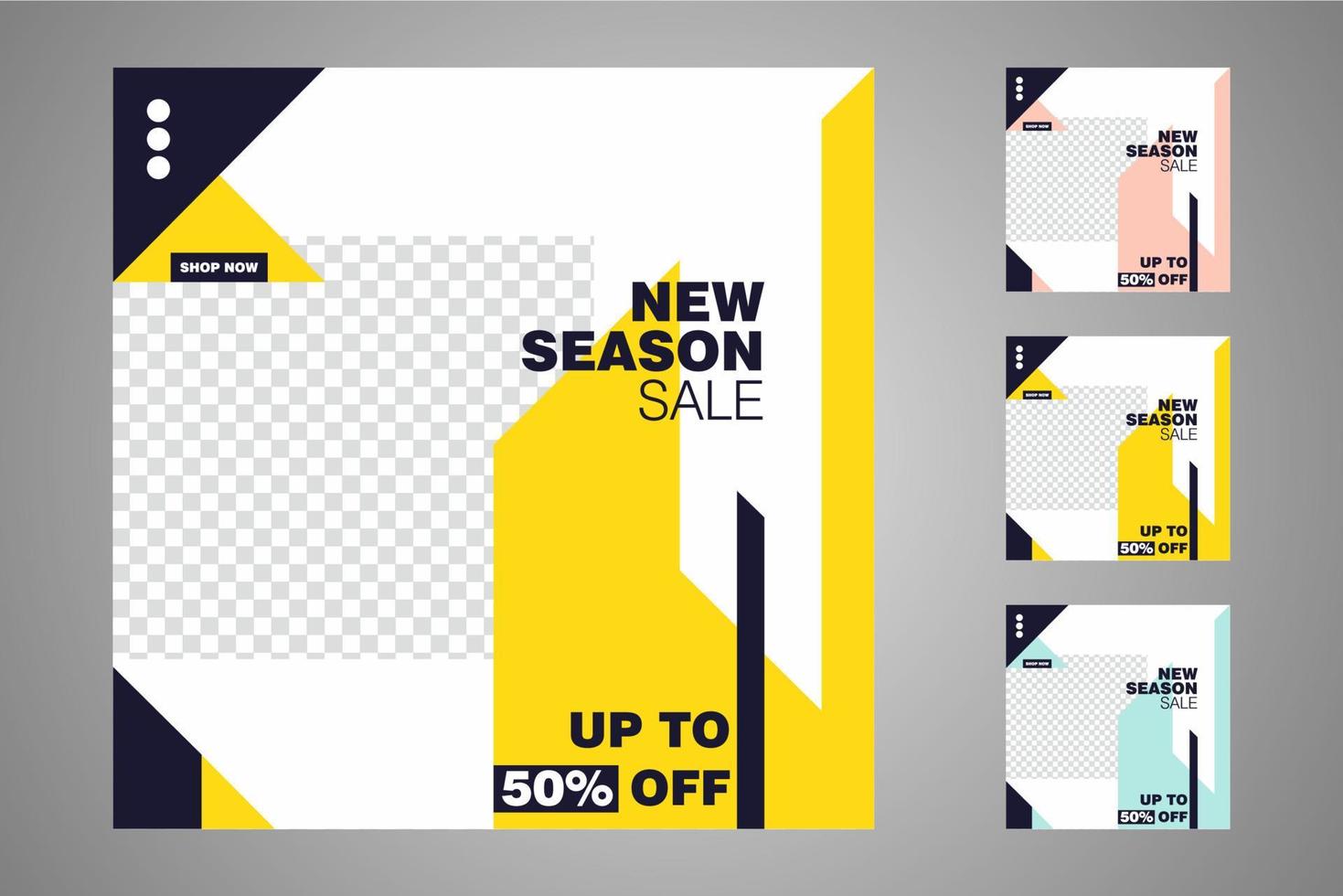Suitable for social media posts templates and web or internet ads. vector