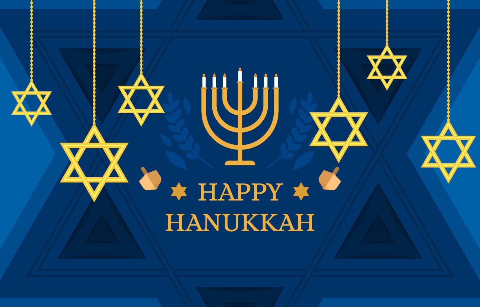 Happy Hanukkah Background vector