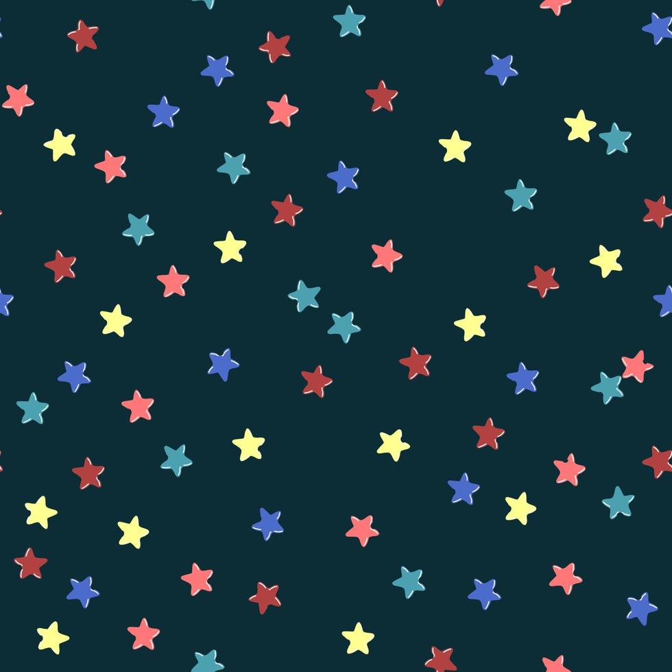 Vector modern colorful seamless background with star shape. Use it for wallpaper, textile print, pattern fills, web page, surface textures, wrapping paper, design of presentation