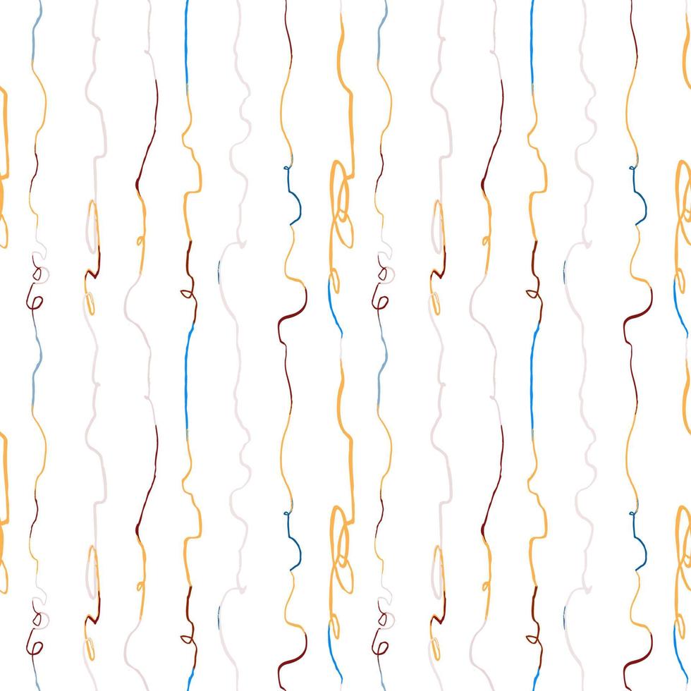 Vector modern seamless background with colorful hand drawn vertical lines, doodles. Use it for wallpaper, textile print, pattern fills, web, surface texture, wrapping paper, design of presentation