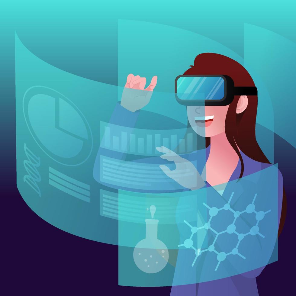 Women with Technology vector