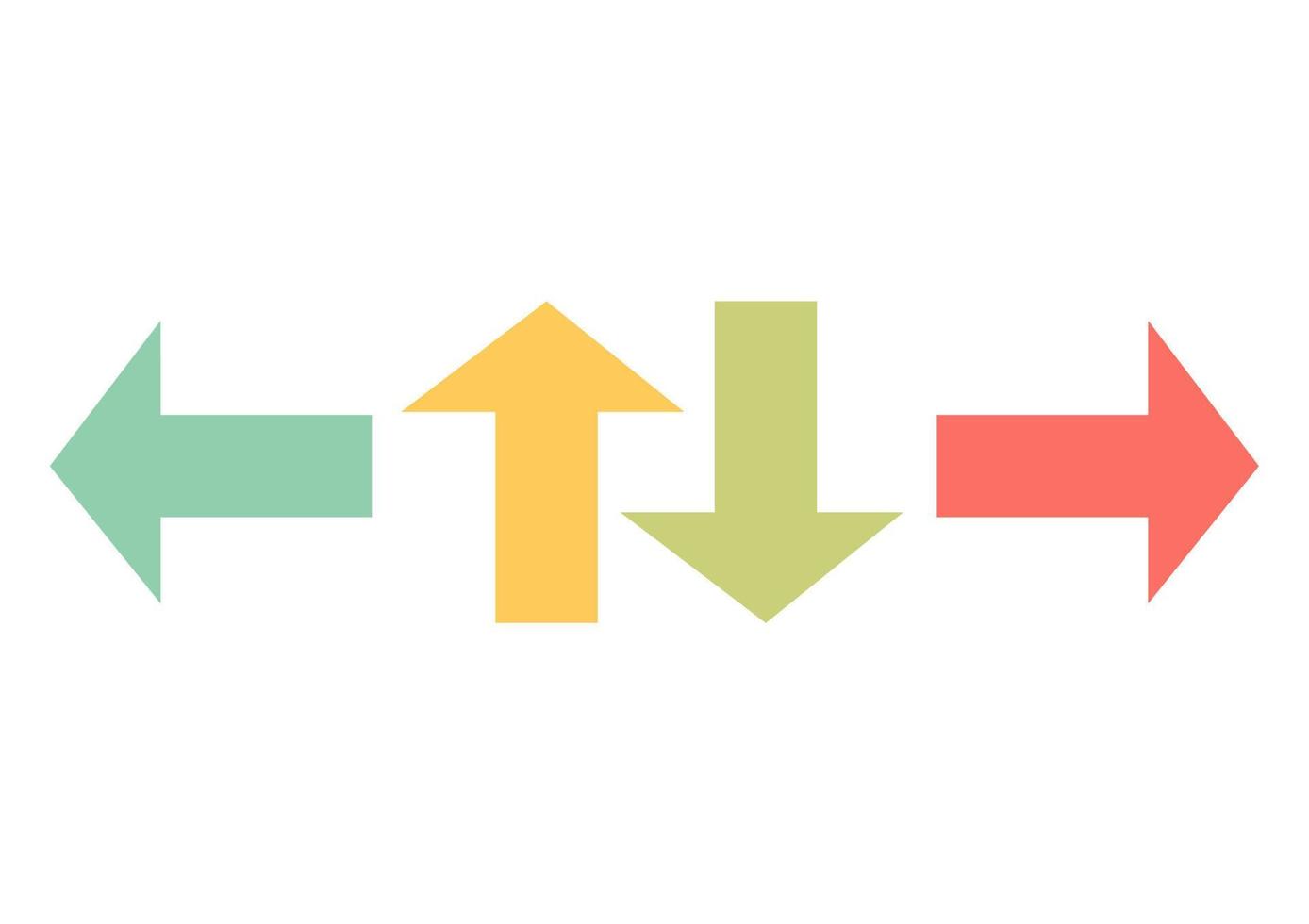 arrow symbol set vector