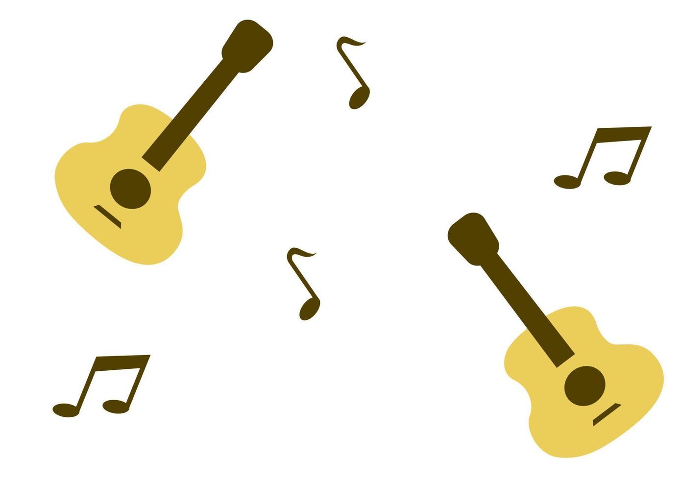 guitar background with a simple design vector