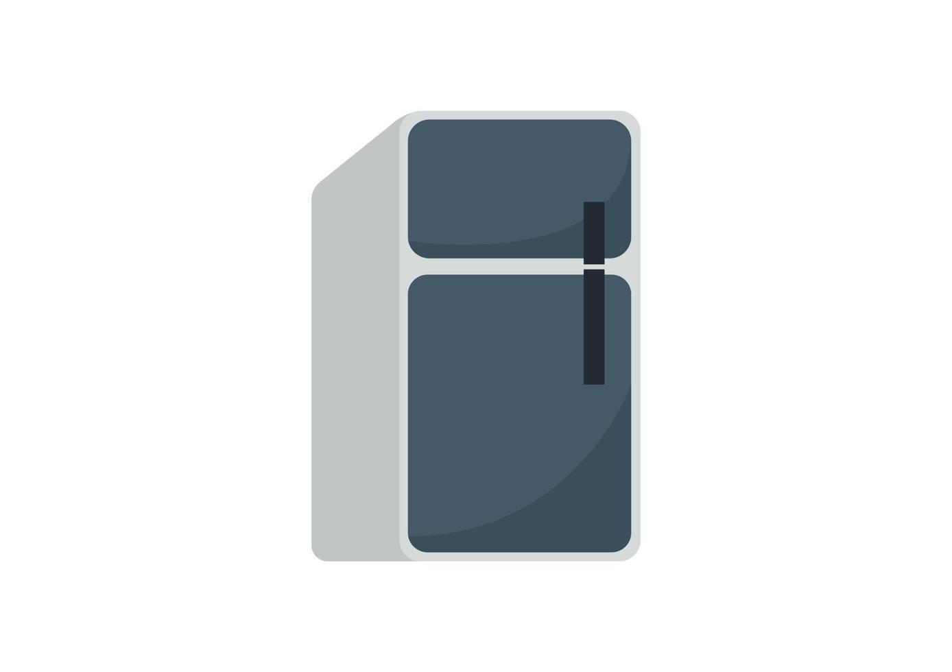 refrigerator illustration with simple and modern design vector