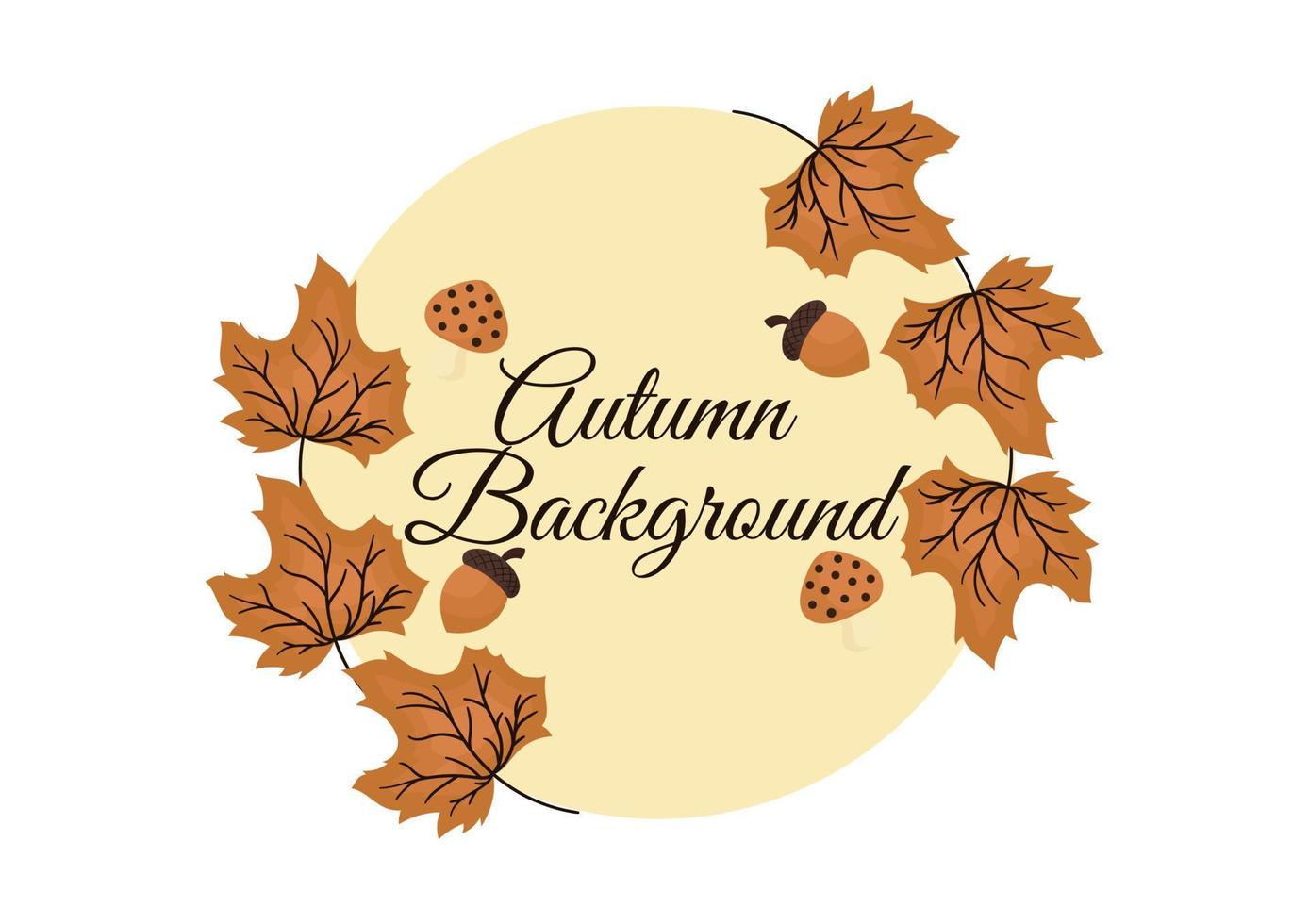 background with autumn theme 2 vector