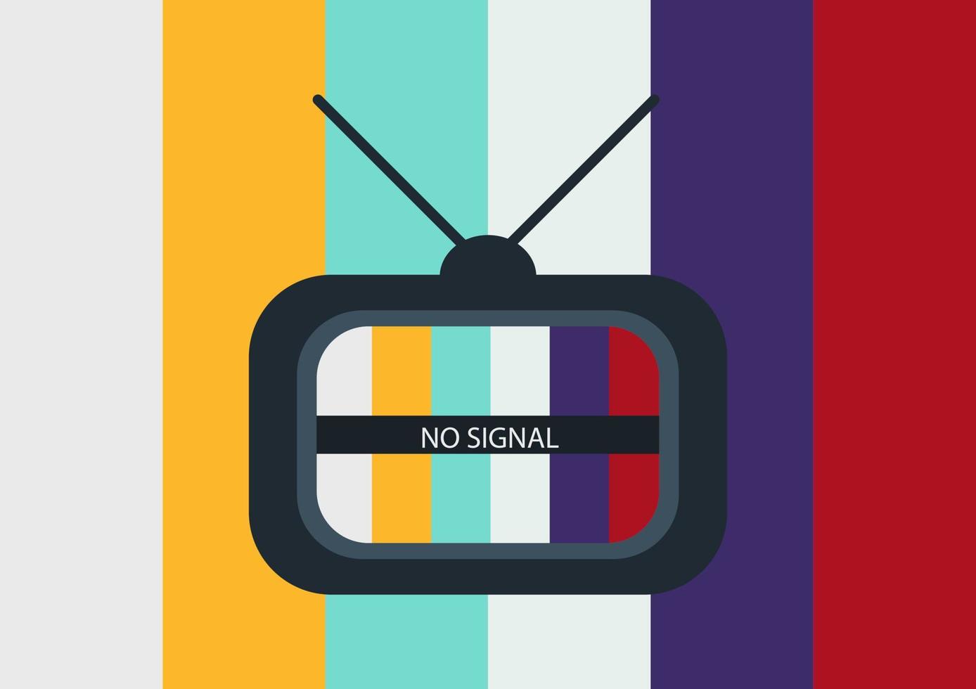 no signal tv vector