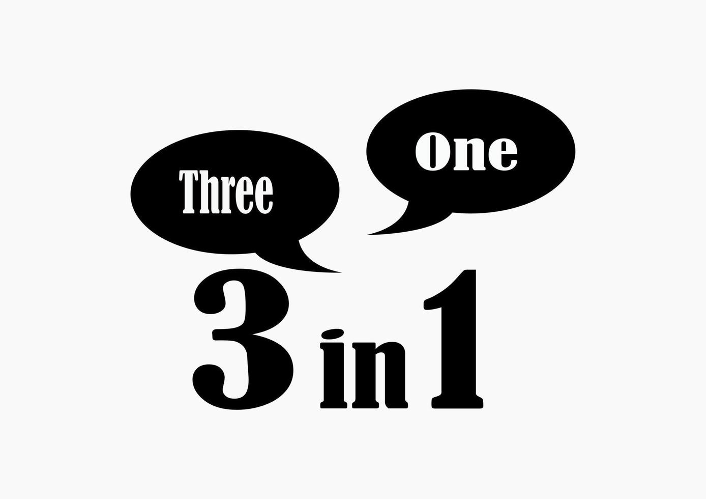 3 in 1 to design your product vector
