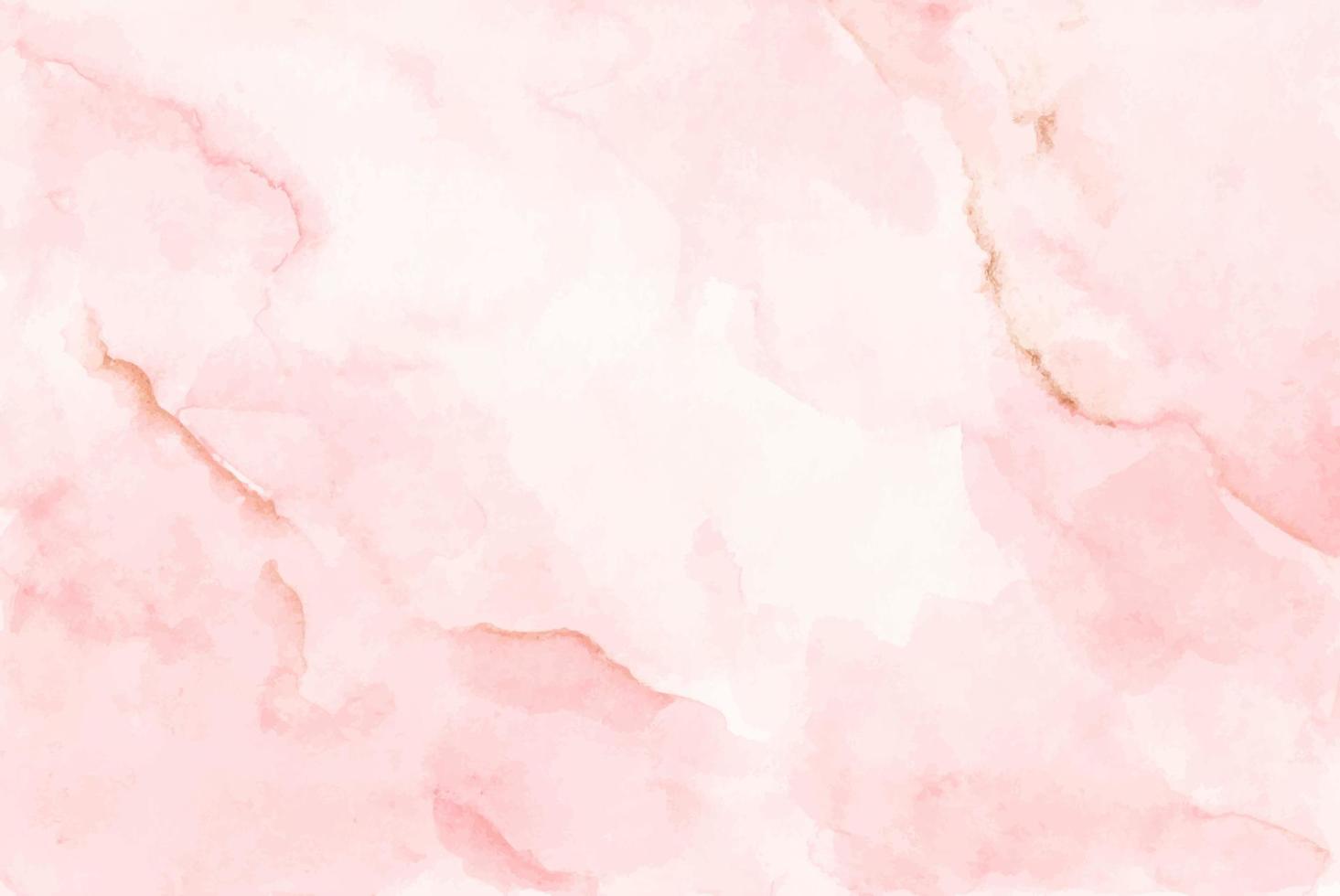 Watercolor background texture soft pink and gold. vector