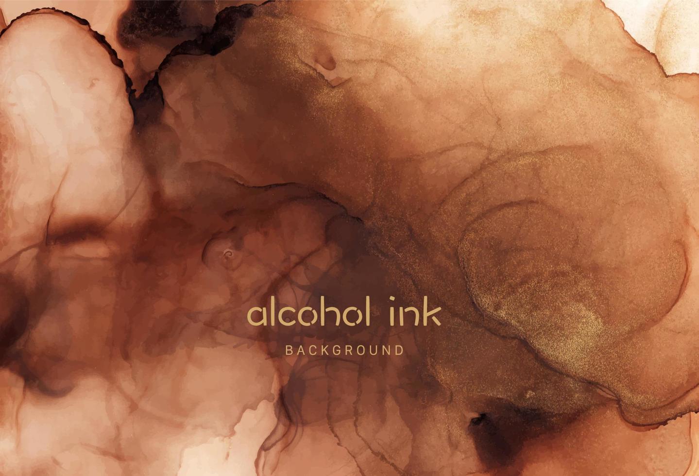 Natural luxury abstract fluid art painting in alcohol ink technique. vector