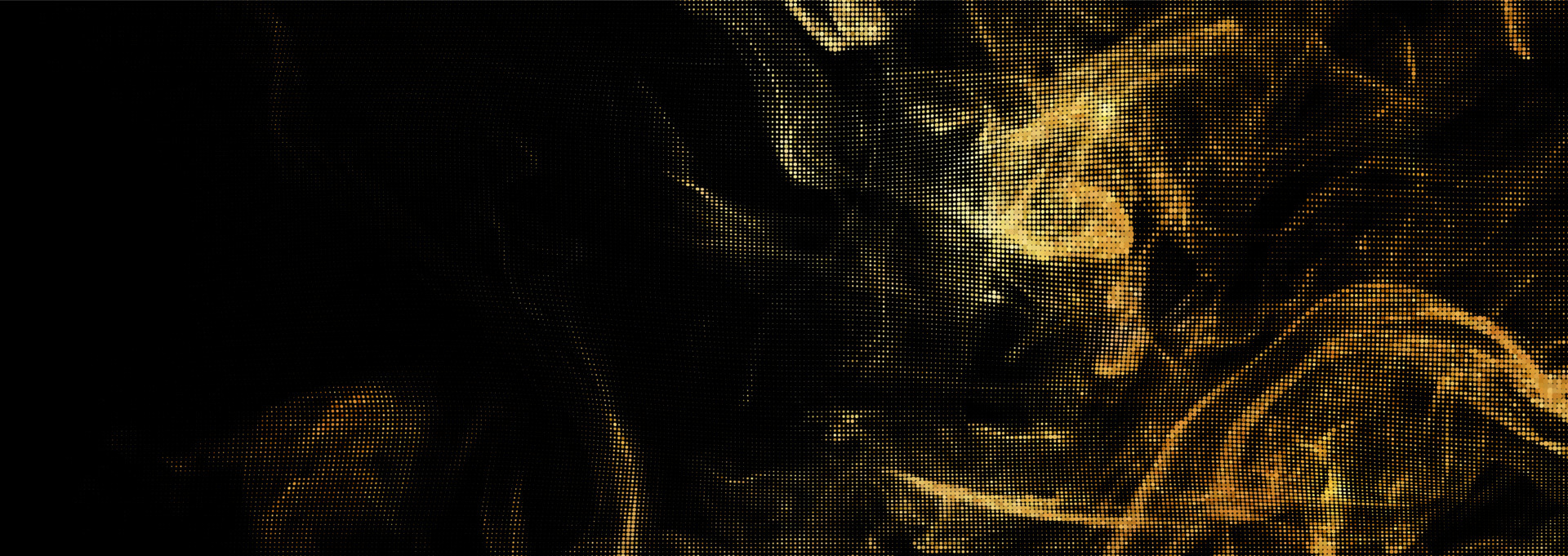 Abstract golden smoke effect. Halftone swirling particle movement.  Glistering golden dust cloud on dark background. 4123081 Vector Art at  Vecteezy