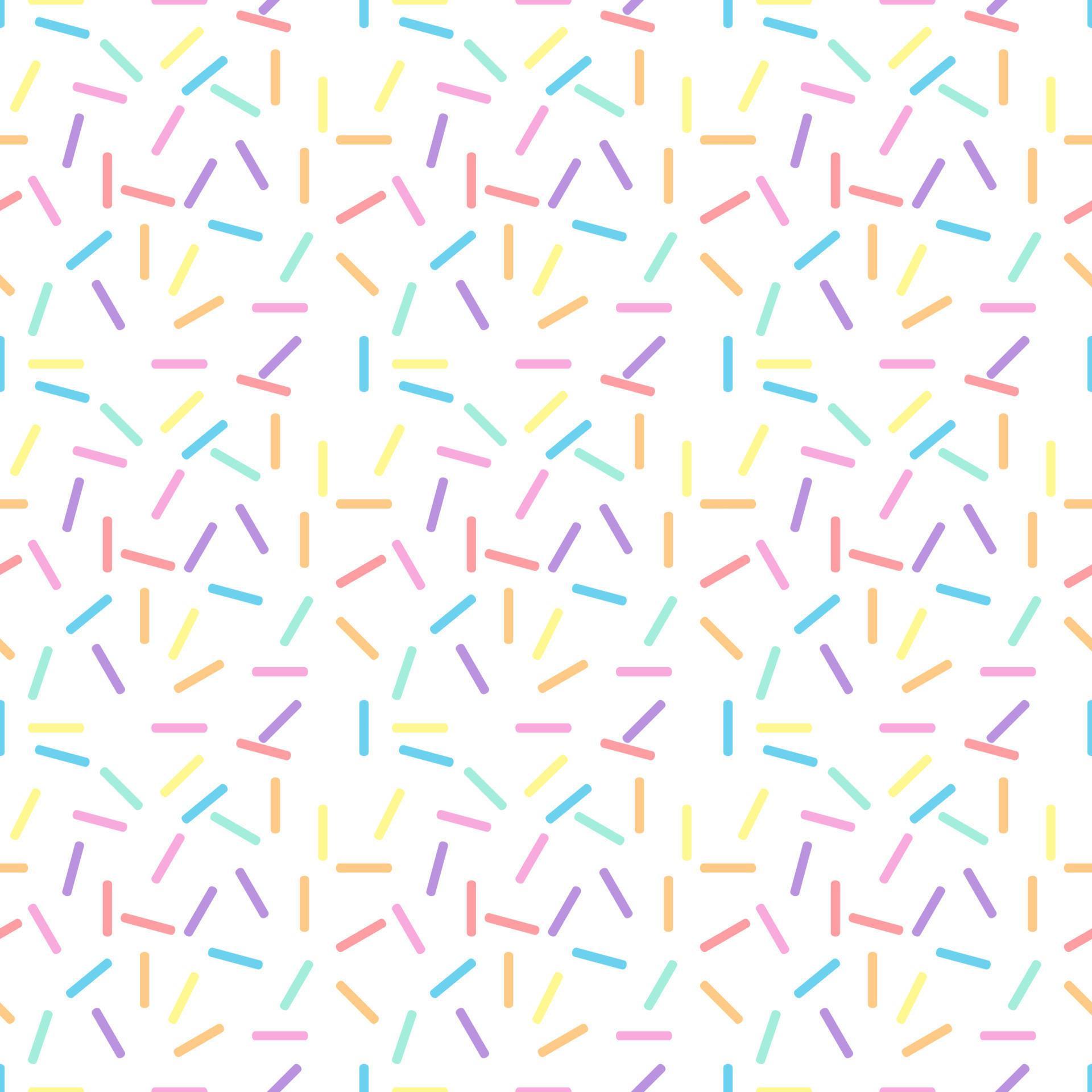 Sweet pastel sprinkles isolated on white background. Suitable for