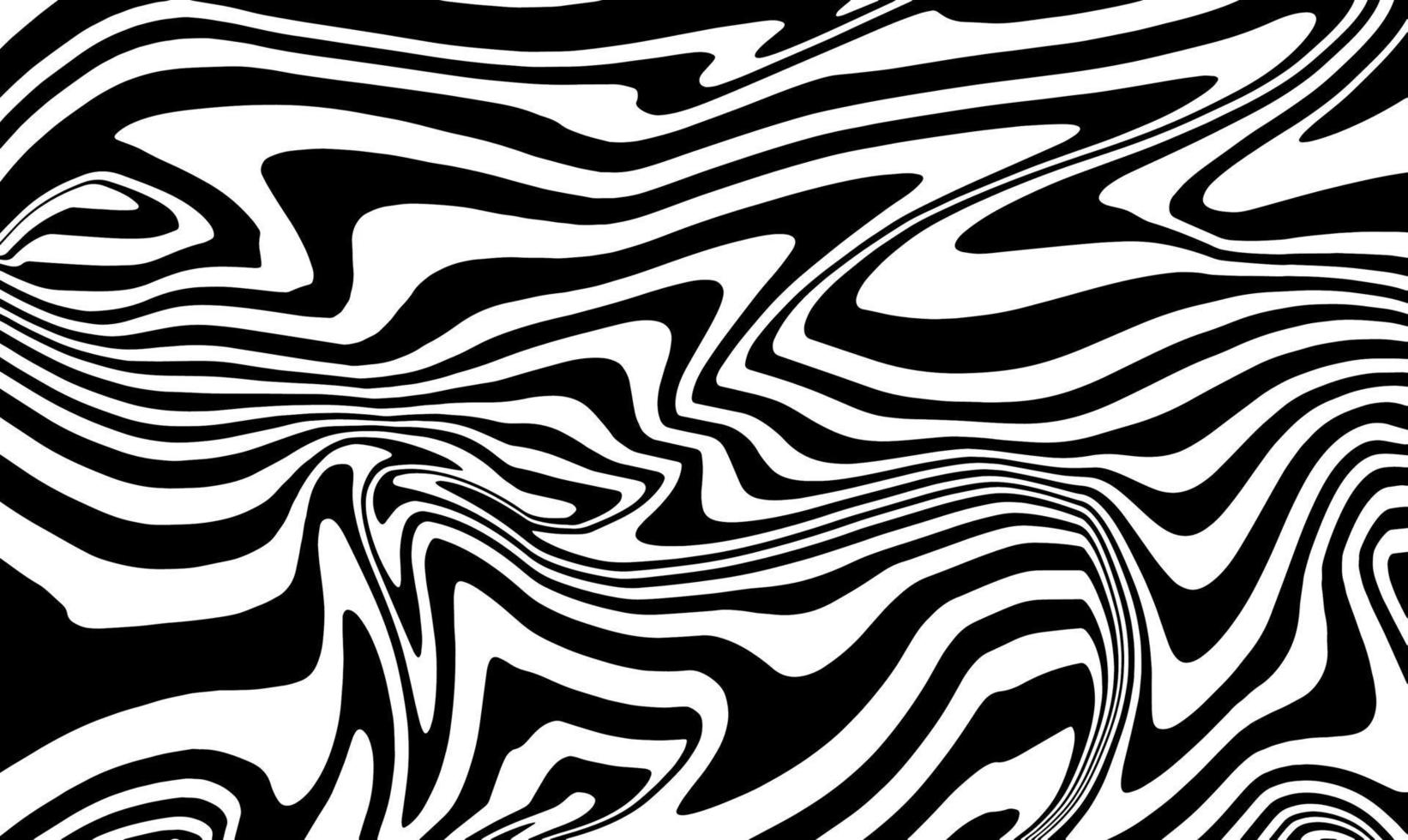 abstract black and white pattern like psychedelic vector