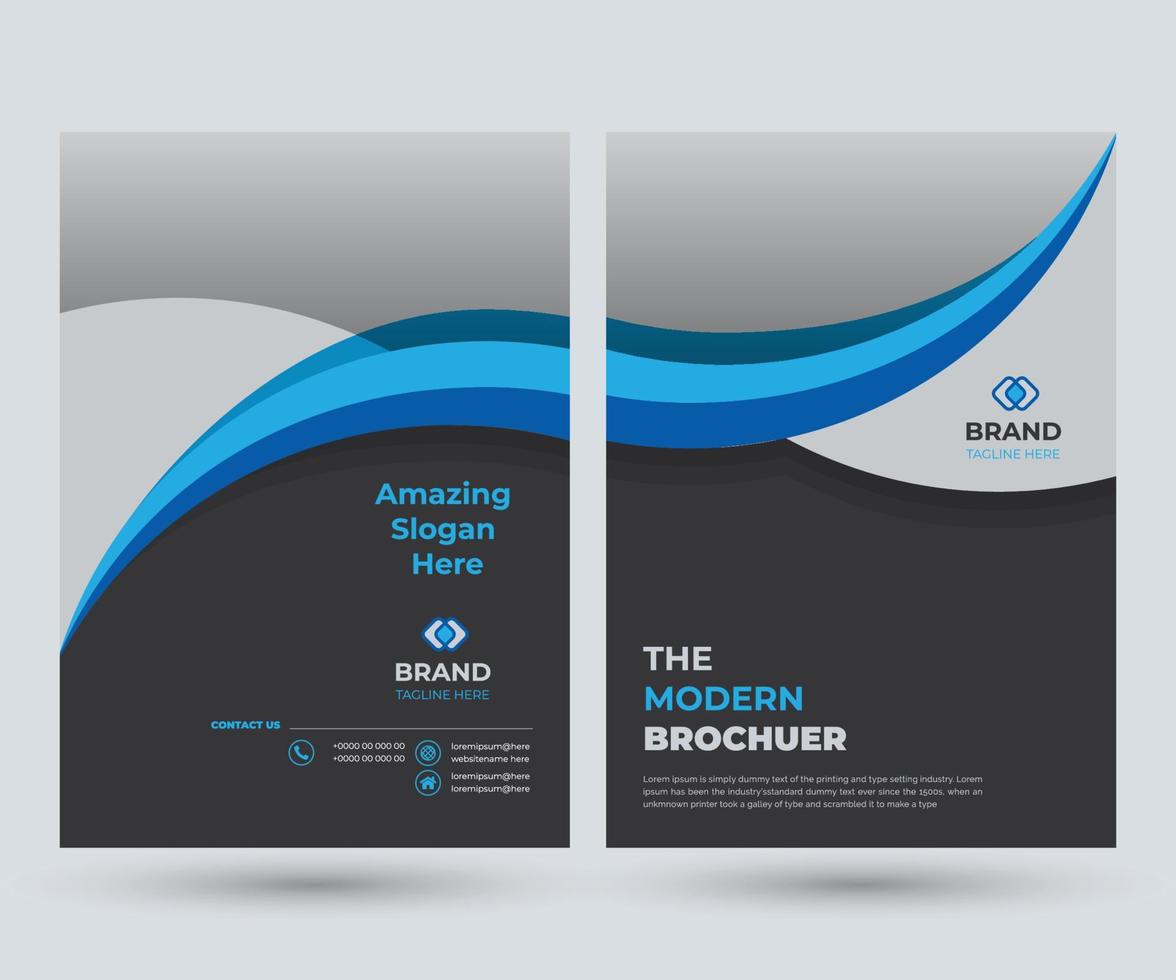 The Modern Brochure Catalog Cover Design Template Use to Any Business Promotion Purpose vector