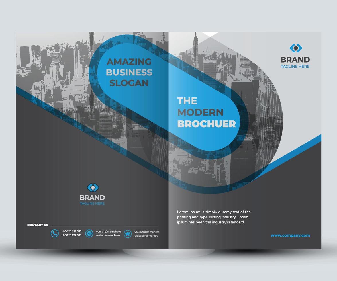 The Modern Brochure Catalog Cover Design Template Use to Any Business Promotion Purpose vector